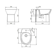 Sanitari Filoparete modello Casual Wc