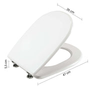 Sedile WC in MDF laccato epossidico per sanitari modello Aretusa Gedy 36x47x5