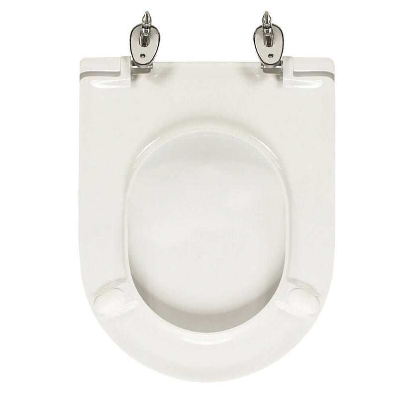 Sedile wc per Faleri vaso Duetto larghezza 35 cm cerniere regolabili