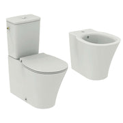 Coppia di sanitari con cassetta Ideal Standard Connect Air con sedile a chiusura tradizionale