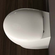 Sedile per wc mascalzone con chiusura rallentata in termoindurente
