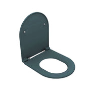 Copriwater Soft Close per vaso Filomuro BathCore serie Infinity color Verde Petrolio Opaco