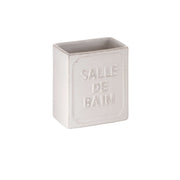 Portaspazzolini da appoggio Gedy serie Vivienne - Bianco