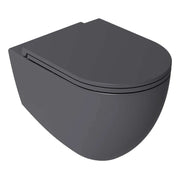 Sanitari sospesi Rimless con copriwater Soft Close BathCore serie Infinity 53x36