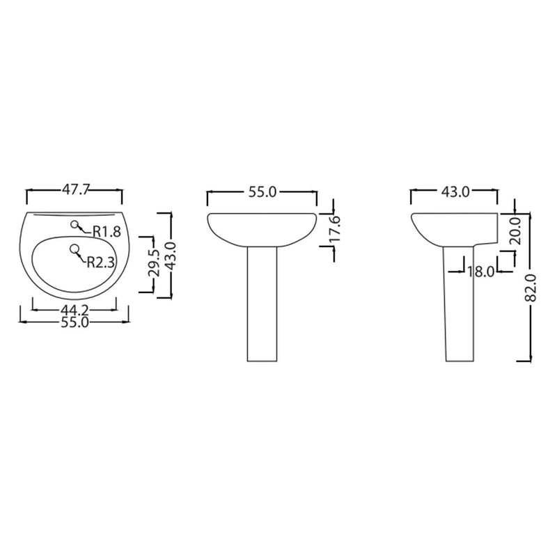 Set bagno completo con Bidet