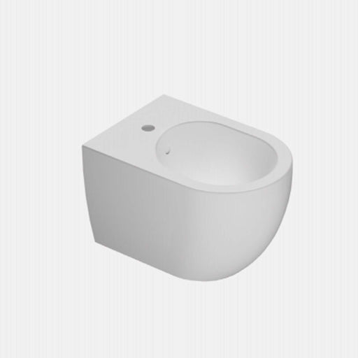 Bidet sospeso Domus Falerii collezione Fogliolina bianco lucido
