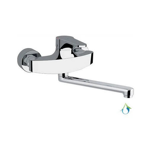 Miscelatore monocomando lavello a muro linea surf eco cromo