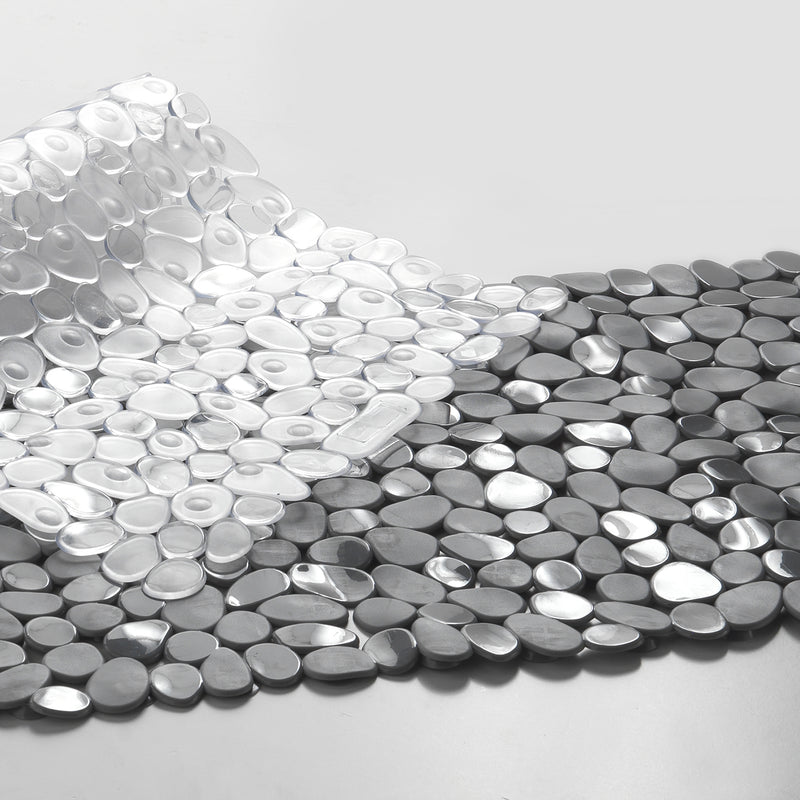 Tappeto antiscivolo doccia 54x54 modello River di Gedy - Trasparente by CeramicStore | Lo specialista del tuo bagno