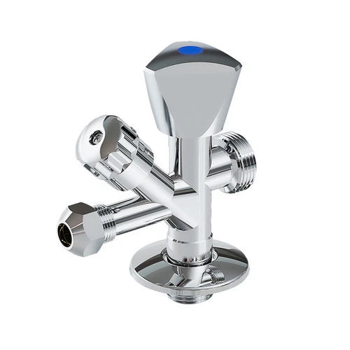Rubinetto combinato sottolavabo - lavatrice 1/2 x 3/4 x 3/8 x 10 cromo