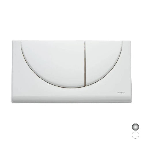 Placca 2 tasti viva duo bianca
