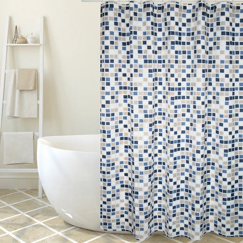 Tenda per doccia in tessuto poliestere mosaiko cm 180x200