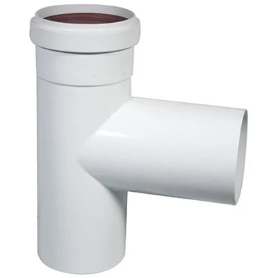 Raccordo a tee 90 dn 80 sdoppiato -