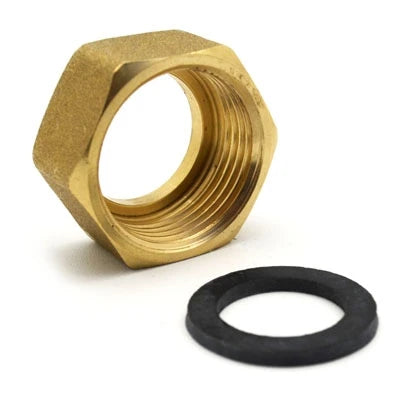 Dado in ottone per tubi gas guarnizione 1/2