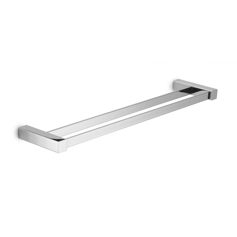 Porta asciugamani doppio 55 cm da muro Spluga di Gedy - Cromato by CeramicStore | Lo specialista del tuo bagno