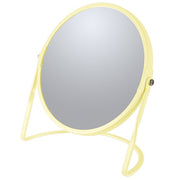 Specchio ingranditore da tavolo su base in acciaio modello Akira colore giallo opaco by CeramicStore | Lo specialista del tuo bagno