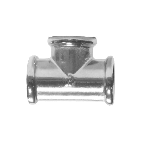 Manicotto tee fff ottone cromato 1/8