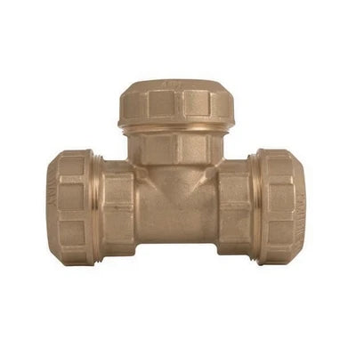Raccordo a tee doppio ottone itap diam. 25