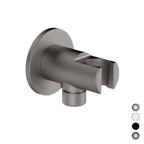 Supporto minimal con presa acqua nero opaco