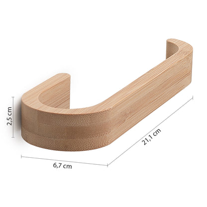 Portasalviette ad anello in bambà¹ Gedy serie Himalaya - Naturale by CeramicStore | Lo specialista del tuo bagno