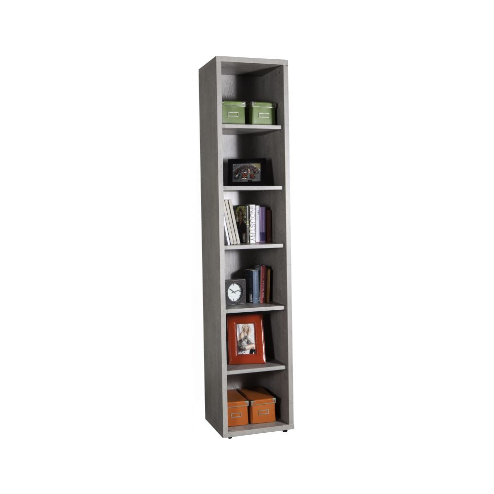 Libreria a cinque ripiani linea Pratico 44 x 35,7 x H. 217 cm - Cemento by CeramicStore | Lo specialista del tuo bagno