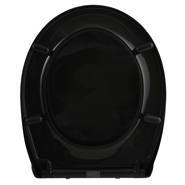 Copriwater modello Harry di colore nero con cerniere di zinco