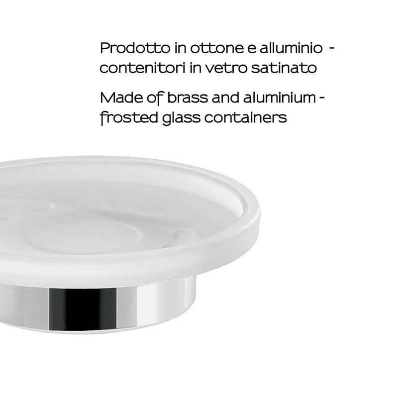 Portasapone a muro Gedy serie Gea - Cromato by CeramicStore | Lo specialista del tuo bagno