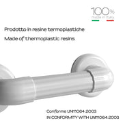 Maniglione 20 cm di Gedy serie Friend - Bianco by CeramicStore | Lo specialista del tuo bagno