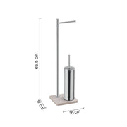Piantana portarotolo e porta scopino Artà¹ di Gedy - Beige