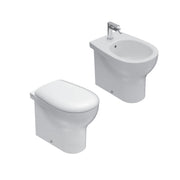 Set vaso a terra + bidet + coprivaso Ceramica Globo serie Grace 52x36xH43 cm â€“ Bianco lucido