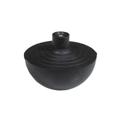 Sfera in gomma con nottolino in ottone incorporato diam. est. mm. 69 5