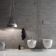 Sanitari Sospesi senza brida Ceramica Globo 4ALL  WC + BIDET + SEDILE SOFT CLOSE