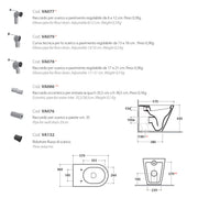 Sanitari Filo Muro Ceramica Globo Forty3  MULTI Fissaggio Ghost scarico traslato con sedile Soft Close
