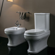 Vaso filoparete monoblocco con cassetta Azzurra linea Charme con sedile soft close