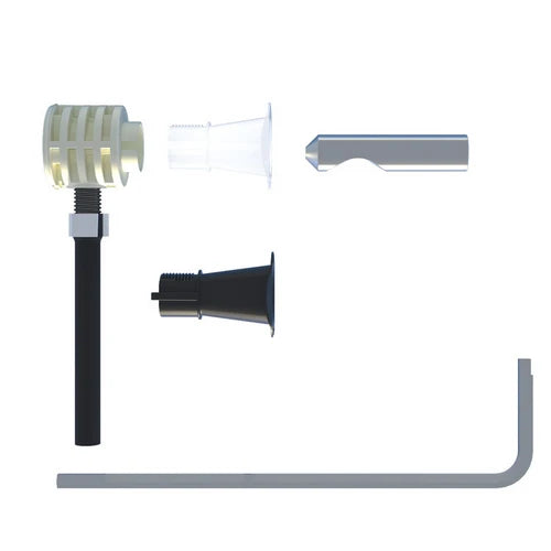 Fissaggio nascosto per wc bidet sospesi con accesso da sotto -