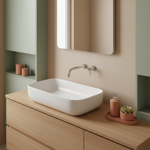 Lavabo da Appoggio Domus Falerii F50 65X49 by CeramicStore | Lo specialista del tuo bagno