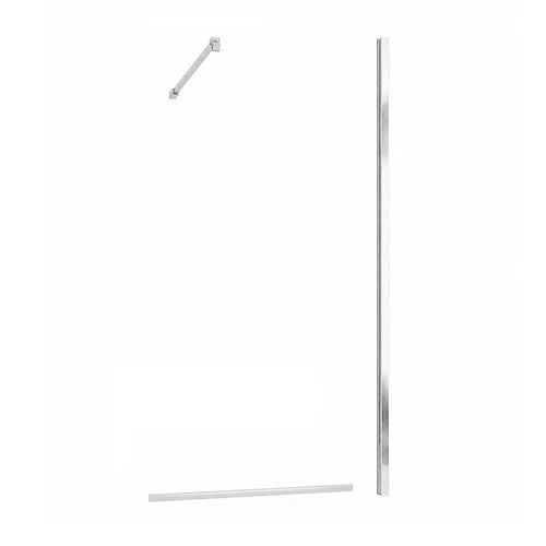 Kit componenti majestic per walk-in alluminio-satinato