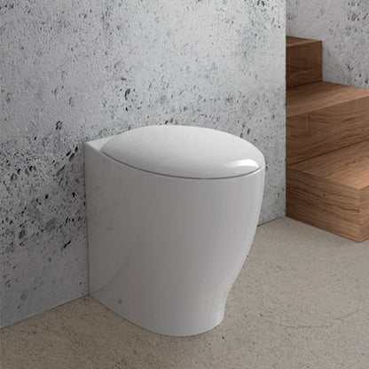 WC filo muro con profonditàÂ ridotta - Domus Falerii Mascalzone con sedile Soft Close