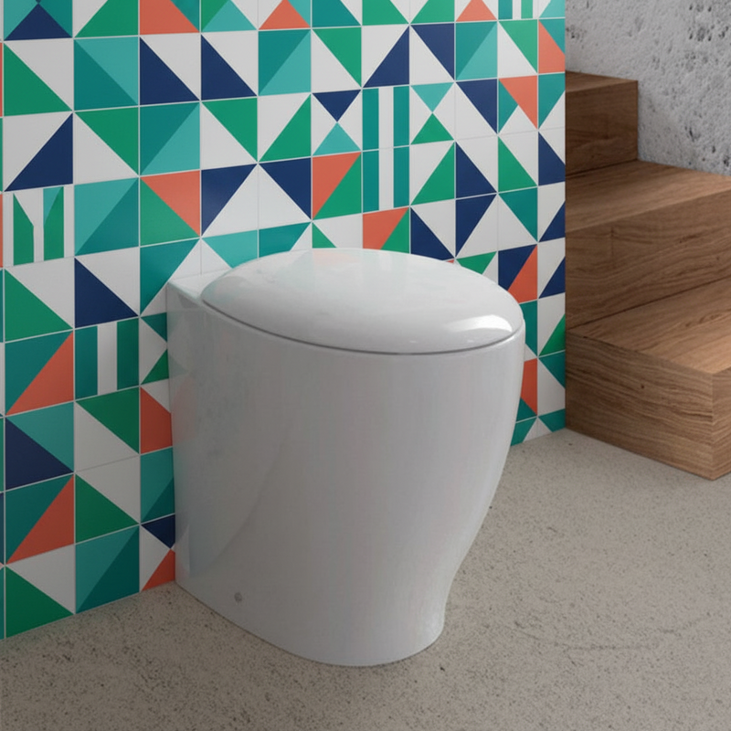 WC wandhängend mit reduzierter Tiefe - Domus Falerii Mascalzone mit Soft-Close-Sitz