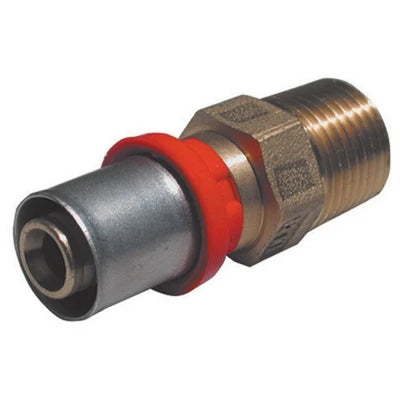 Raccordo press diritto maschio per multistrato 1/2 x 20 x 2 5