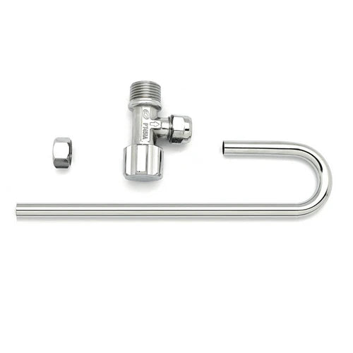 Rubinetto wc maschio 1/2 con tubo j 1/2