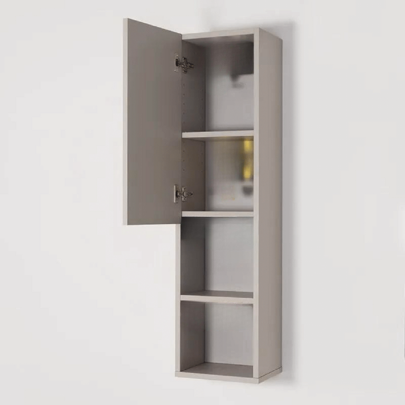 Hängeschrank 115 cm mit einer reversiblen Tür und zwei Einlegeböden, Farbe Taubengrau