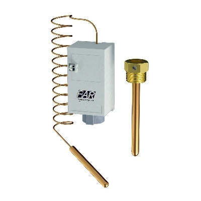 Termostato con capillare a regolazione protetta -