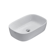 Lavabo da appoggio GENESIS misure cm60x40x15h in ceramica bianca lucida