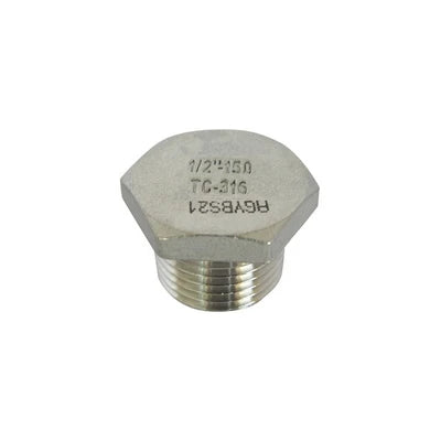 Tappo maschio acciaio inox 3/4