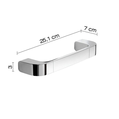 Portasalviette 25 cm in Ottone e Cromall Outline di Gedy - Cromato by CeramicStore | Lo specialista del tuo bagno