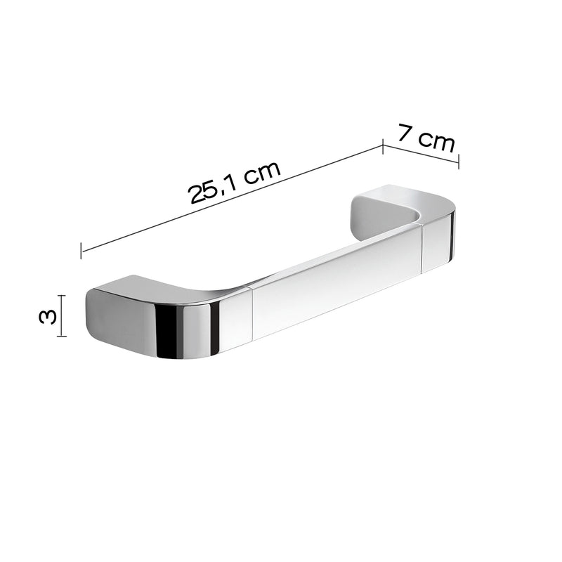 Portasalviette 25 cm in Ottone e Cromall Outline di Gedy - Cromato by CeramicStore | Lo specialista del tuo bagno