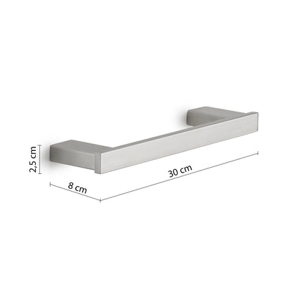 Portasalviette 30 cm in Acciaio Inox AISI 304 e Cromall Maui di Gedy - Spazzolato by CeramicStore | Lo specialista del tuo bagno