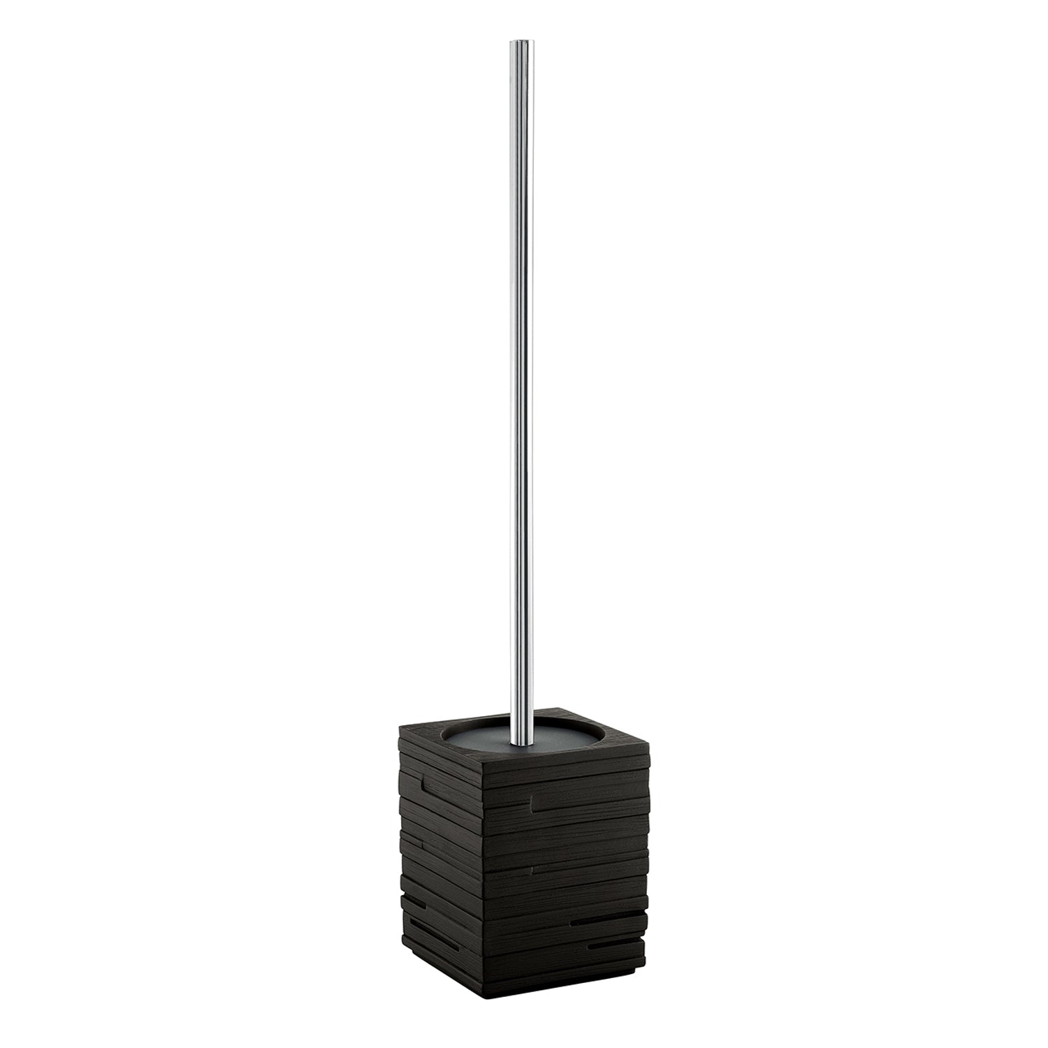 Scopino da appoggio con ciuffo in setole Gedy serie Quadrotto - Nero by CeramicStore | Lo specialista del tuo bagno