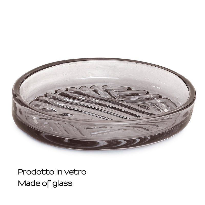 Portasapone in vetro Gedy serie Corinne - Trasparente