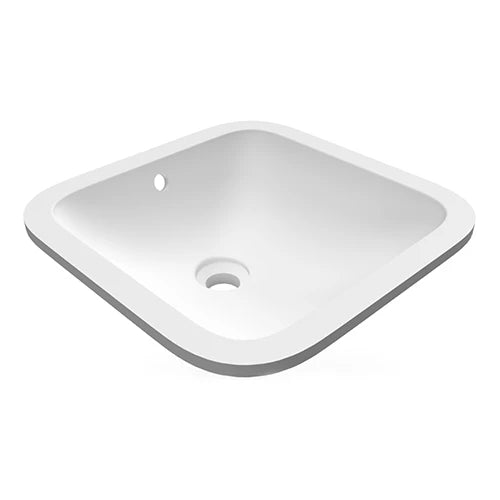 Lavabo sottopiano quadrato variant 41x41 cm bianco